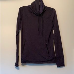 Under Armour navy high neck crew neck sweatshirt
